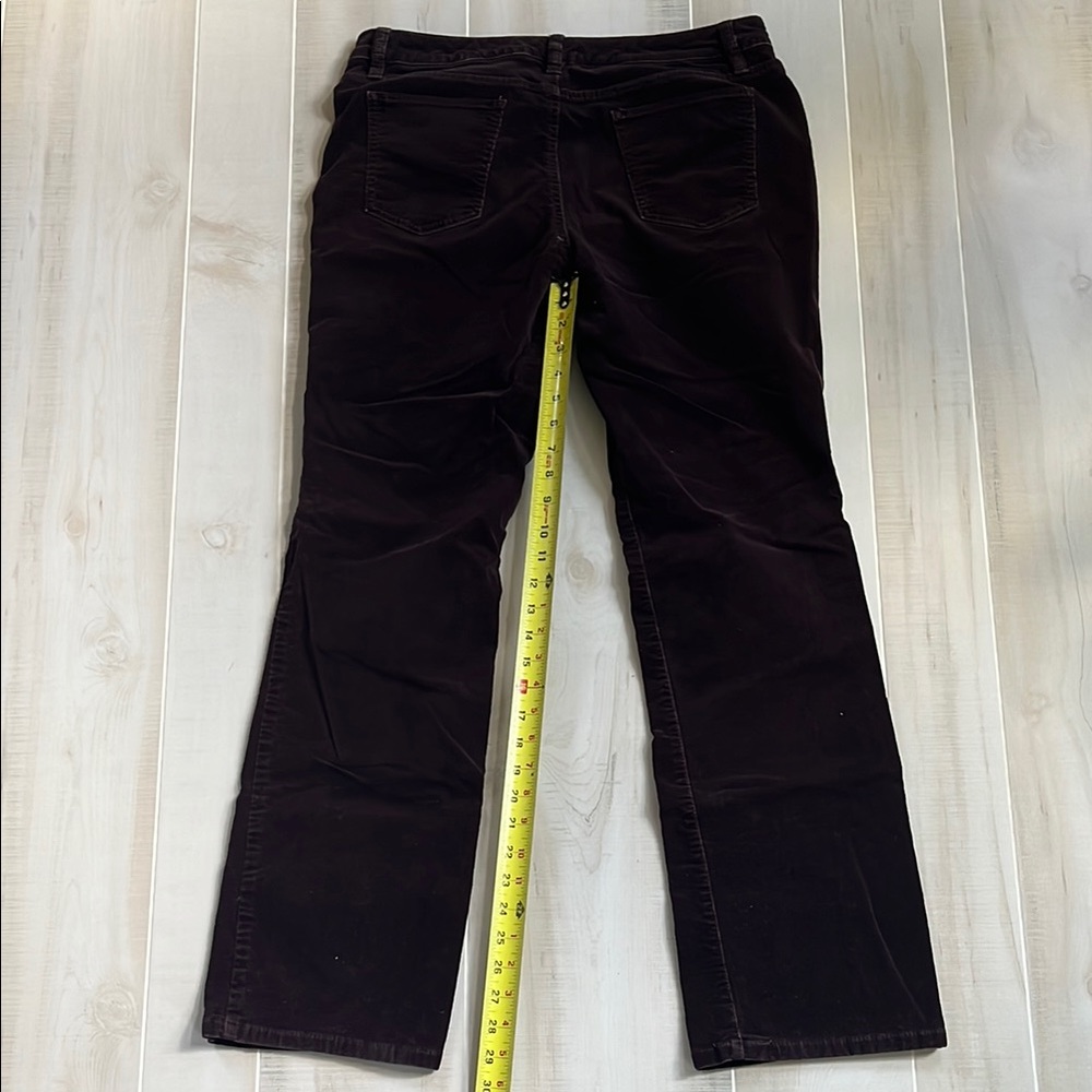 Apt. 9 Women's Merlot Color Corduroy Pants size 12 - Picture 3 of 4